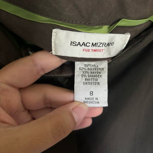 Isaac Mizrahi for Target Dark Brown Pants Slacks Women's Size 8 - Picture 3 of 8